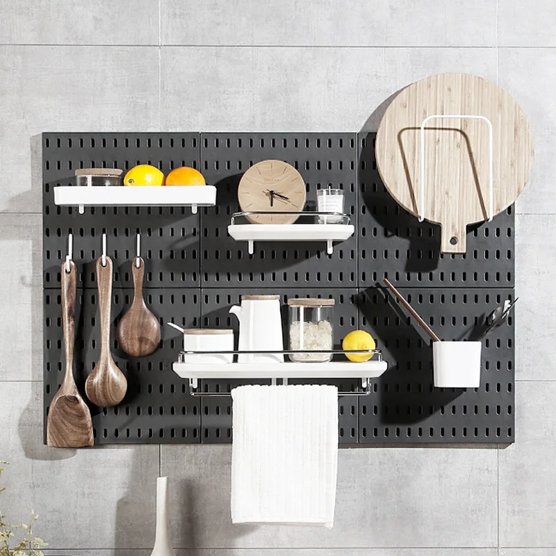 Household free perforation hole board shelf bedroom kitchen shelf bathroom organizer storage display board
Household free perforation hole board shelf bedroom kitchen shelf bathroom organizer storage display board