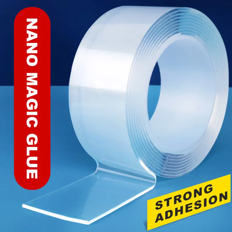 Double Sided Tape Car Transparent Reusable Wall Stickers Heat Resistant Tape Waterproof Tracsless Kitchen Accessories Nano Tapes
Double Sided Tape Car Transparent Reusable Wall Stickers Heat Resistant Tape Waterproof Tracsless Kitchen Accessories Nano Tapes