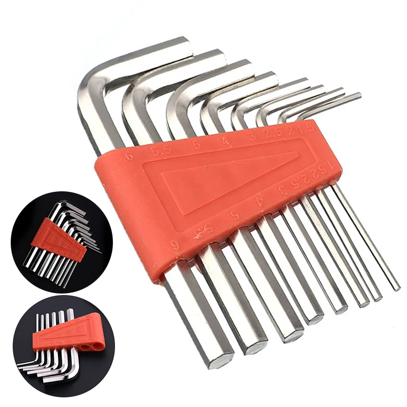 Durable Allen Wrench Metric Wrench Inch Wrench L Wrench Size Allen Key Short Arm Tool Set Easy To Carry In The Pocket 8PCS
Durable Allen Wrench Metric Wrench Inch Wrench L Wrench Size Allen Key Short Arm Tool Set Easy To Carry In The Pocket 8PCS