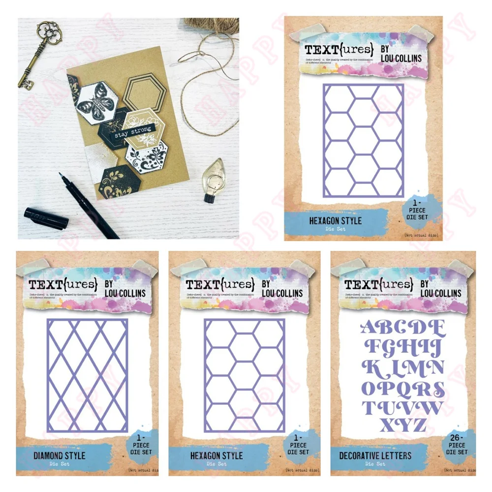 Decorative Letters Metal Die Cutting Dies For DIY Scrapbook Album Decorative Embossing DIY Paper Cards Making Pattern Geometric
Decorative Letters Metal Die Cutting Dies For DIY Scrapbook Album Decorative Embossing DIY Paper Cards Making Pattern Geometric