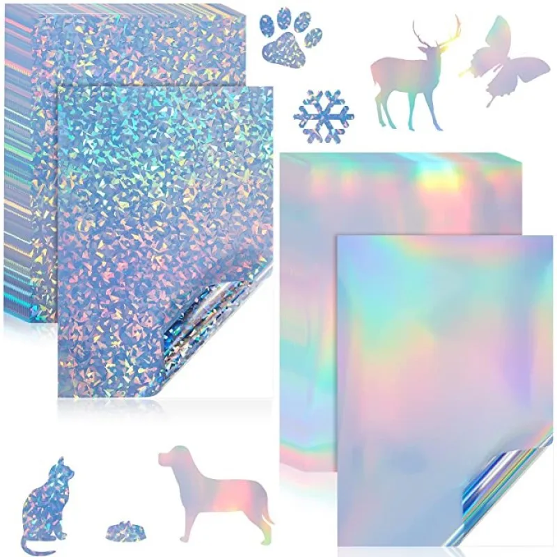 100 Sheets Holographic Sticker A4 Printable Vinyl Sticker Paper Waterproof Self-adhesive Rainbow InkJet Printer
100 Sheets Holographic Sticker A4 Printable Vinyl Sticker Paper Waterproof Self-adhesive Rainbow InkJet Printer