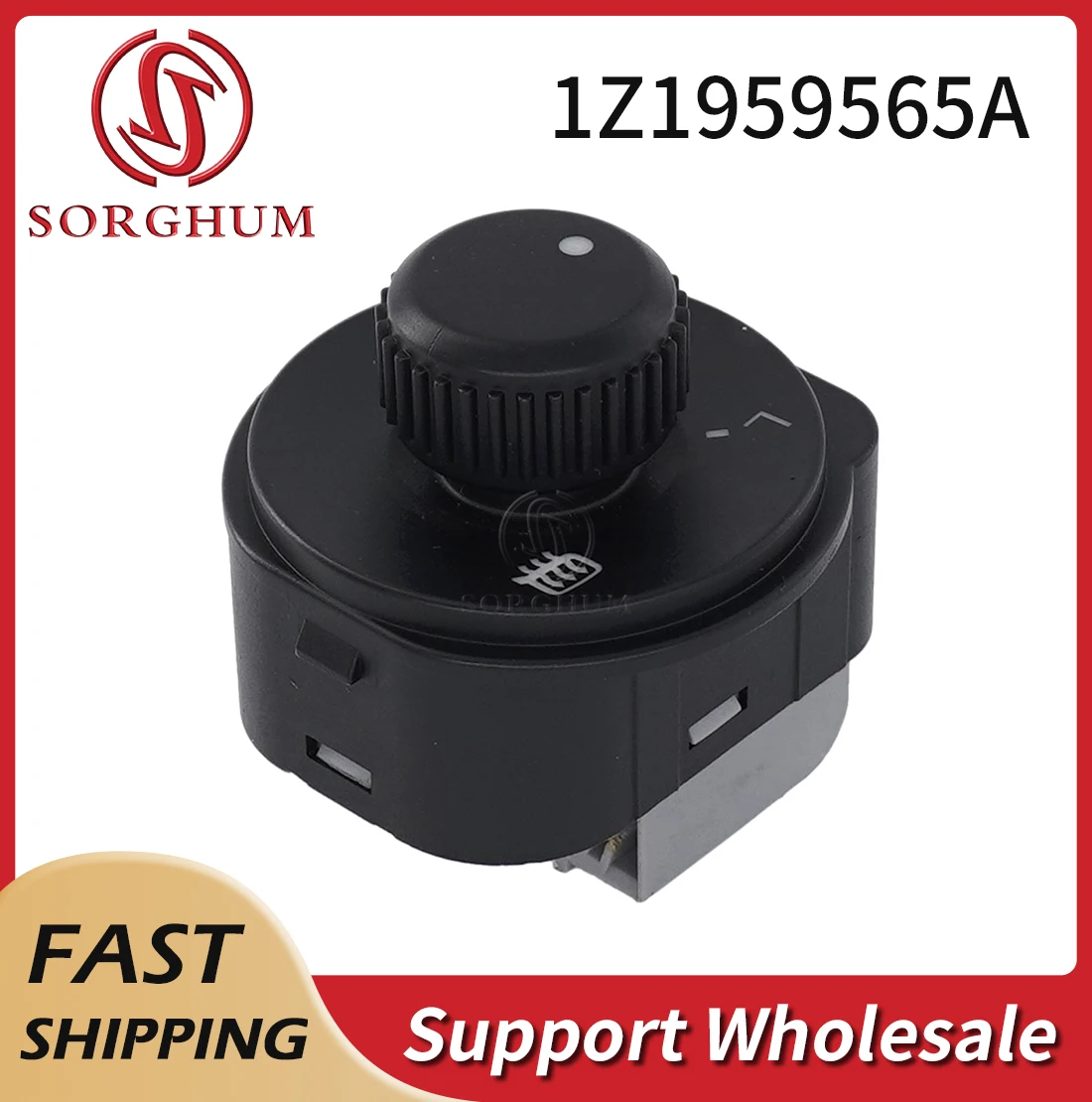 

Sorghum 1Z1959565A Car Control Adjustment Knob Auto Rearview Mirror Switch For SKODA Octavia MK2 II 1Z 2004-2013 Yeti 1ZD959565