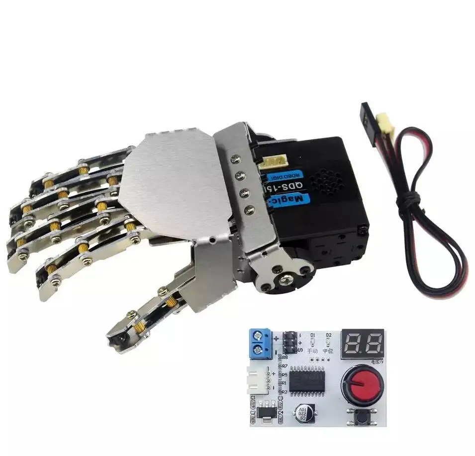 Humanoid robot for kids education mini hand five finger with digital servo and servo tester
Humanoid robot for kids education mini hand five finger with digital servo and servo tester