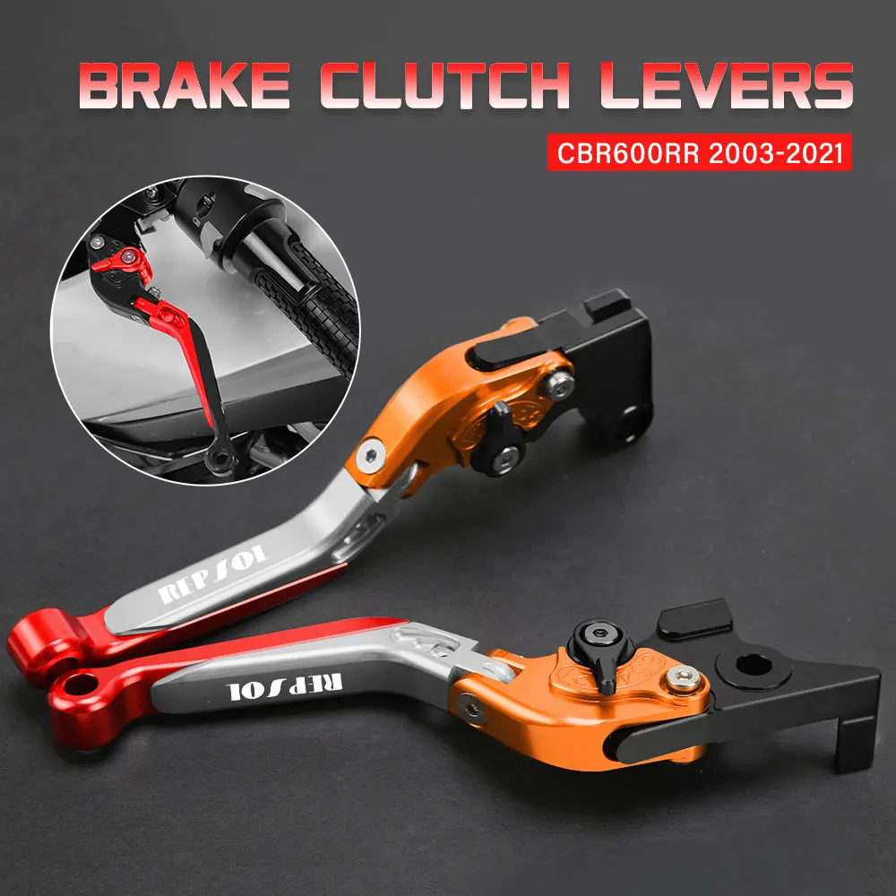 For HONDA CBR600RR 2003-2021 CBR1000RR 2004-2019 CBR RR Brake Clutch Lever Motorcycle Accessories Folding Extendable Logo REPSOL
For HONDA CBR600RR 2003-2021 CBR1000RR 2004-2019 CBR RR Brake Clutch Lever Motorcycle Accessories Folding Extendable Logo REPSOL
