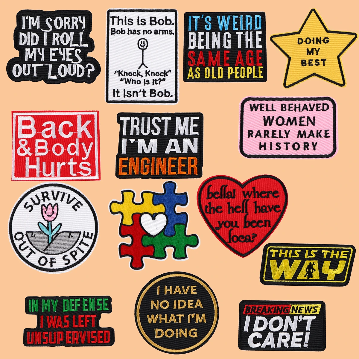 Autism Awareness Puzzle Embroidery Patch THIS IS THE WAY Patches For Clothing Backpack Iron On Patches Clothing Applique
Autism Awareness Puzzle Embroidery Patch THIS IS THE WAY Patches For Clothing Backpack Iron On Patches Clothing Applique