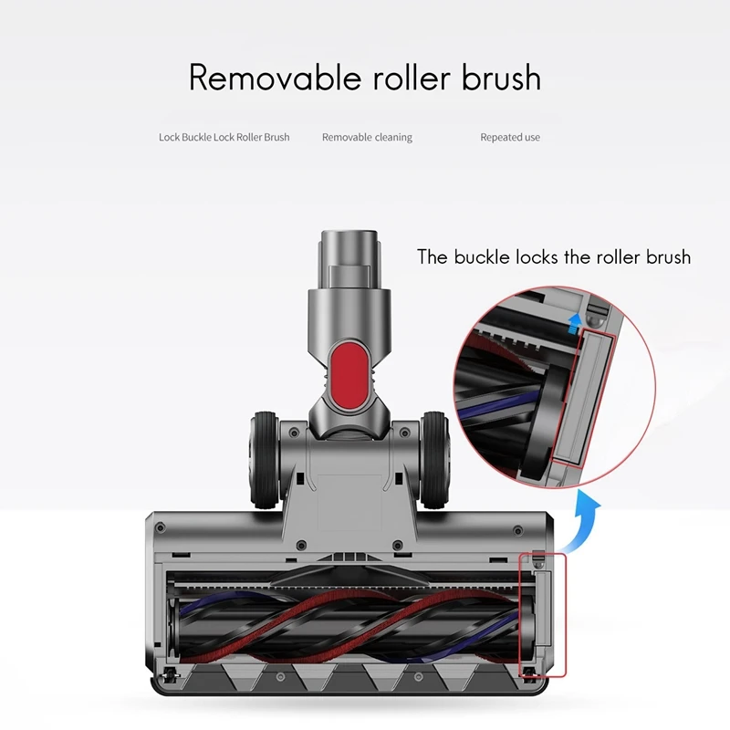 Electric Brush Head For Dyson Vacuum Cleaner V7 V8 V10 V11 V15 Universal Rolling Brush With Lamp Floor Brush Head
Electric Brush Head For Dyson Vacuum Cleaner V7 V8 V10 V11 V15 Universal Rolling Brush With Lamp Floor Brush Head