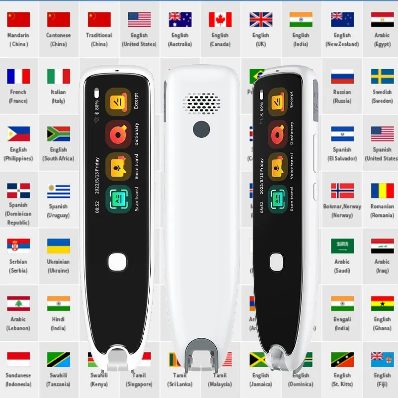 Portable 112 Languages Translation Pen Voice Scan Translation Pen Scanner Instant Text Scanning Reading Translator Device Pen
Portable 112 Languages Translation Pen Voice Scan Translation Pen Scanner Instant Text Scanning Reading Translator Device Pen