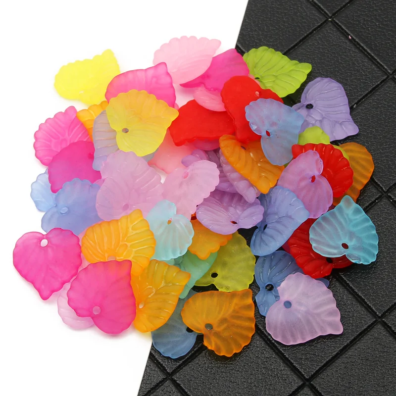 Leaf Acrylic Beads 15x14mm 100pcs Transparent Colorful Loose Beads For Jewelry Making DIY Keychain Necklace Bracelet Accessories
Leaf Acrylic Beads 15x14mm 100pcs Transparent Colorful Loose Beads For Jewelry Making DIY Keychain Necklace Bracelet Accessories