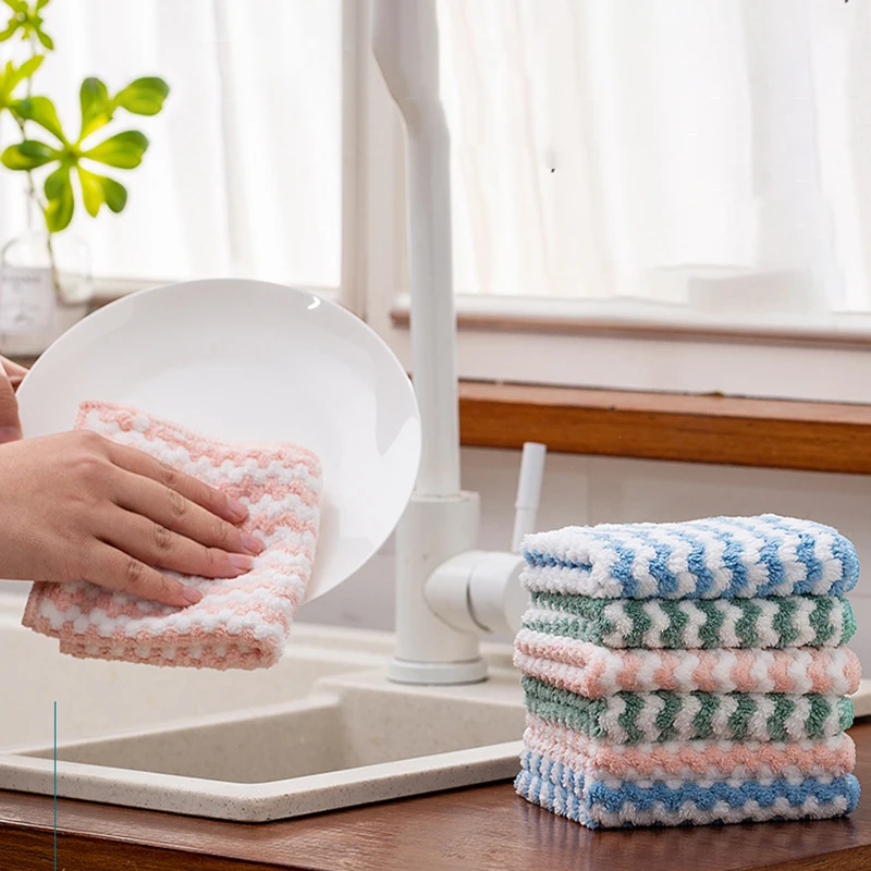 Coral velvet jacquard rags absorb water and thicken kitchen cleaning cloth non greasy dishwashing cloth wiping table towel
Coral velvet jacquard rags absorb water and thicken kitchen cleaning cloth non greasy dishwashing cloth wiping table towel