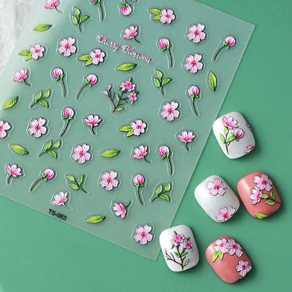 Cherry Blossoms 5D Nail Stickers Slider For Manicure Polish Nail Decals Tape Nail TS-063
Cherry Blossoms 5D Nail Stickers Slider For Manicure Polish Nail Decals Tape Nail TS-063