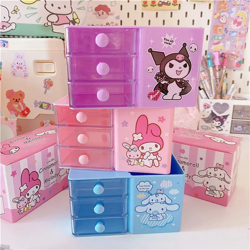 Sanrio My Melody Kuromi Cinnamoroll Kawaii Cartoon Desktop Storage Box Plastic Pen Holder Makeup Box Girl Heart Christmas Gift
Sanrio My Melody Kuromi Cinnamoroll Kawaii Cartoon Desktop Storage Box Plastic Pen Holder Makeup Box Girl Heart Christmas Gift