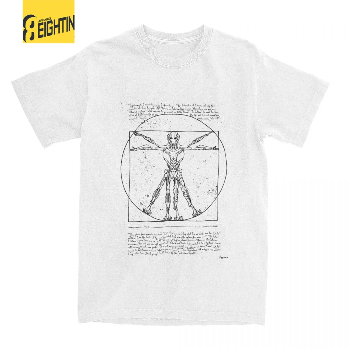 General Vitruvius Alien Scifi T-Shirt for Men Funny Cotton Tee Shirt Crewneck Short Sleeve T Shirts 4XL 5XL 6XL Clothes
General Vitruvius Alien Scifi T-Shirt for Men Funny Cotton Tee Shirt Crewneck Short Sleeve T Shirts 4XL 5XL 6XL Clothes