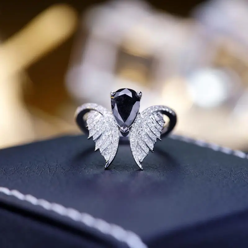 Disney S925 Silver Natural Obsidian fashion opening ring women's water drop mysterious black diamond Angel demon ring
Disney S925 Silver Natural Obsidian fashion opening ring women's water drop mysterious black diamond Angel demon ring