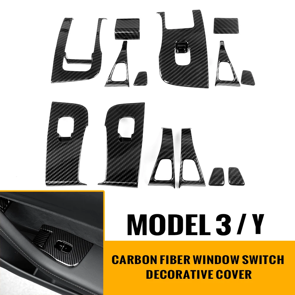 14Pcs Car Door Pull Handle Window Lift Switch Button Decorative Cover Modification Sticker For Tesla Model 3 Y 2017-2020 2021
14Pcs Car Door Pull Handle Window Lift Switch Button Decorative Cover Modification Sticker For Tesla Model 3 Y 2017-2020 2021