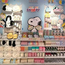 Snoopy Birthday Party Series Home Toys Collection Pillows Stickers Mugs Bowls Gifts Bags Pens Stockings Kawaii Anime Plush Toy
