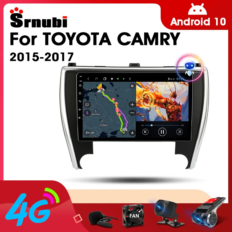 Автомобильное радио Srnubi Android 10 для Toyota Camry 2015-2017, мультимедийный видеоплеер 2 Din, 4G, Wi-Fi, GPS-навигация, головное устройство Carplay
Автомобильное радио Srnubi Android 10 для Toyota Camry 2015-2017, мультимедийный видеоплеер 2 Din, 4G, Wi-Fi, GPS-навигация, головное устройство Carplay