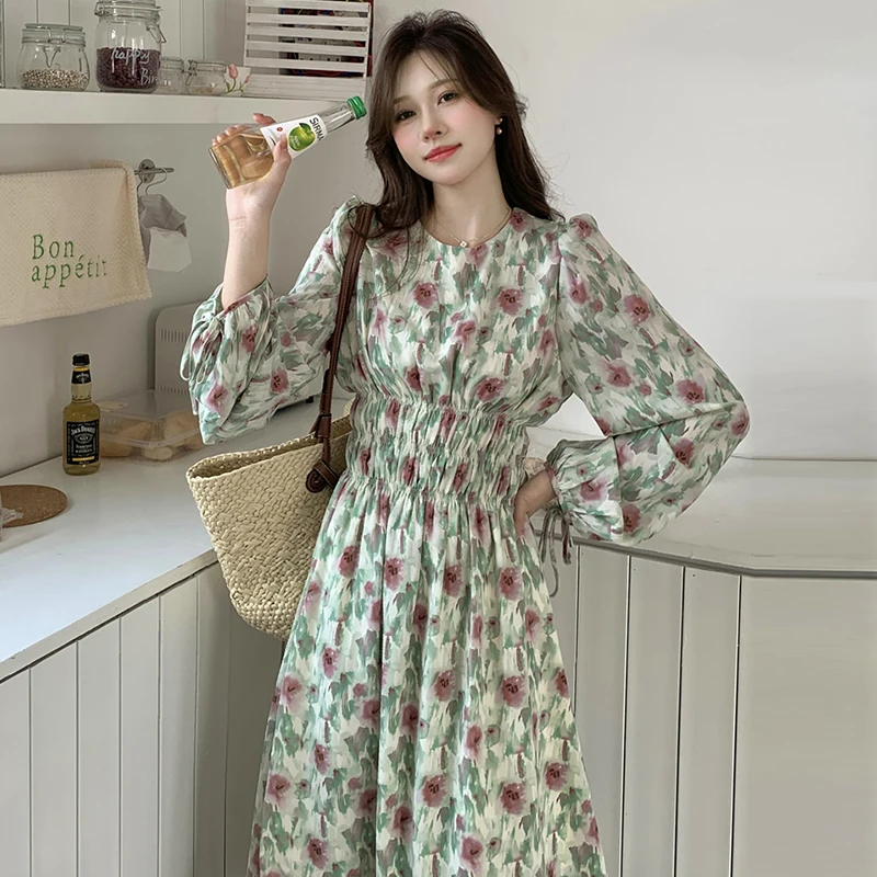 Clothland Women Fashion Floral Long Sleeve Dress Lace Up O Neck One Piece Summer Casual Chic Dresses Vestido Mujer QC047
Clothland Women Fashion Floral Long Sleeve Dress Lace Up O Neck One Piece Summer Casual Chic Dresses Vestido Mujer QC047