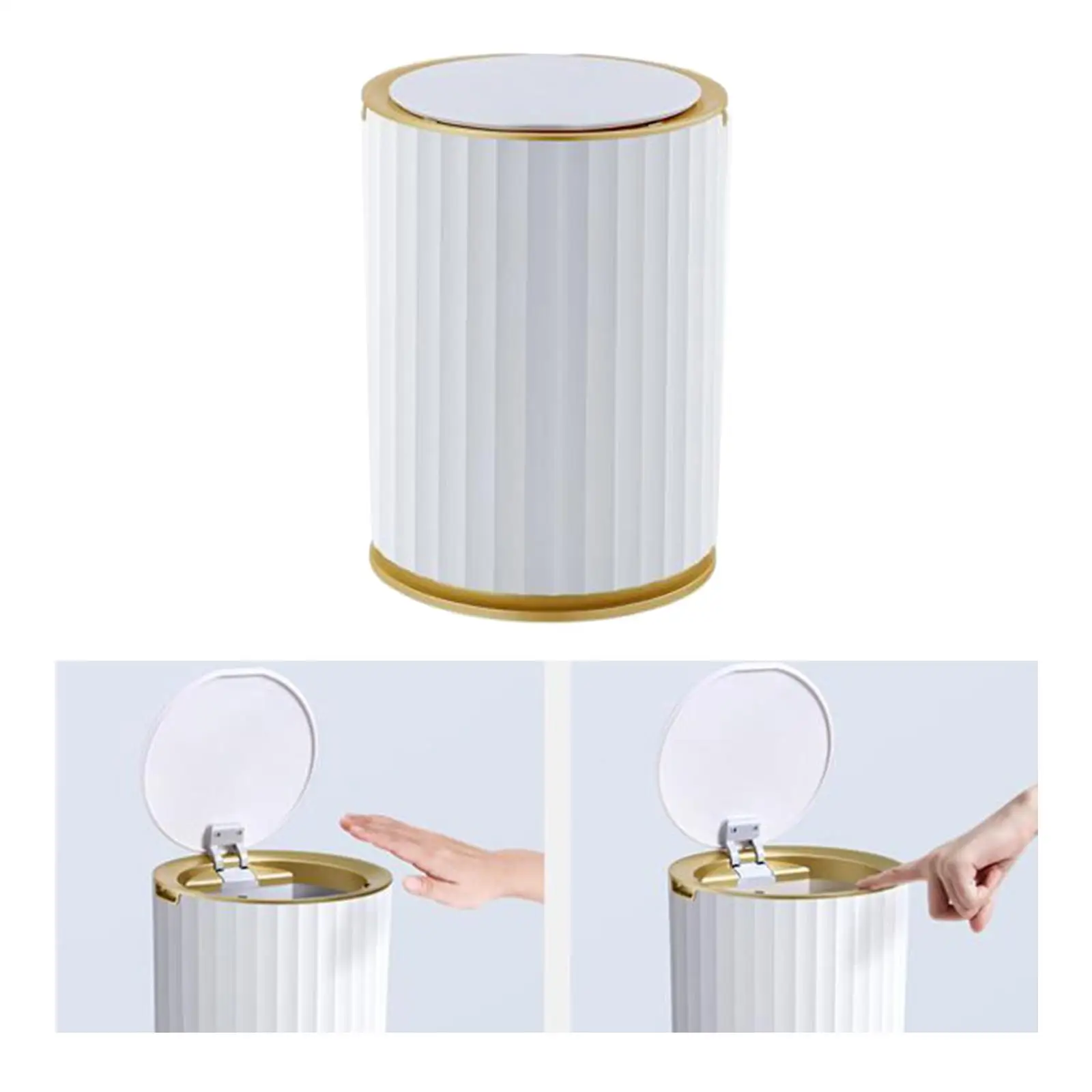 

Automatic Induction Trash Can 10L Waste Bin Sealed with Lid Smart Sensor Motion Sensor Garbage Bin for Bedroom Home Toilet