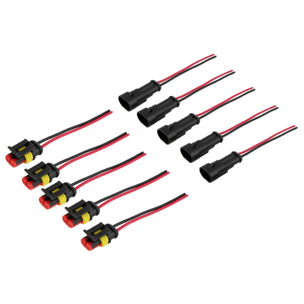 5 Sets 2 Pin With Wire Professional Electrical Car Portable AWG Durable Male Female Waterproof Connector Plug
5 Sets 2 Pin With Wire Professional Electrical Car Portable AWG Durable Male Female Waterproof Connector Plug