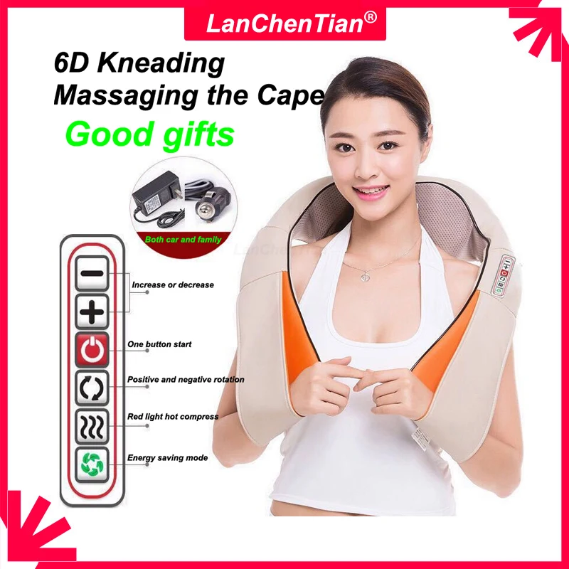 Neck Massager Shiatsu Back Shawl Shoulder Body Shape Electrical Multifunctional Shawl Infrared Heated Kneading Car Home Massager
Neck Massager Shiatsu Back Shawl Shoulder Body Shape Electrical Multifunctional Shawl Infrared Heated Kneading Car Home Massager
