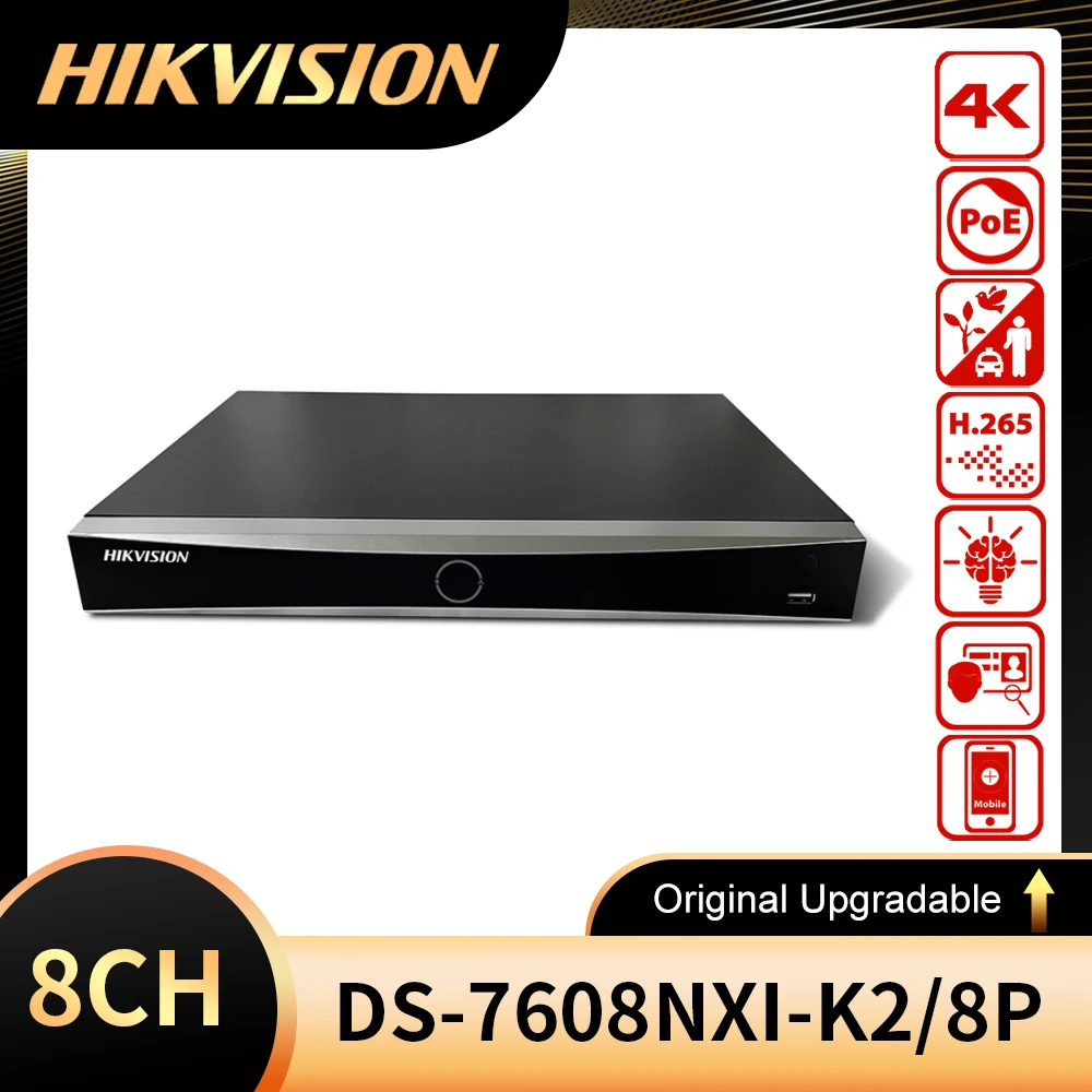 Оригинальный Hikvision DS-7608NXI-K2/8P 8CH POE AcuSense NVR H.265 + 2 SATA Hik-Connect для легкого управления сетью
Оригинальный Hikvision DS-7608NXI-K2/8P 8CH POE AcuSense NVR H.265 + 2 SATA Hik-Connect для легкого управления сетью