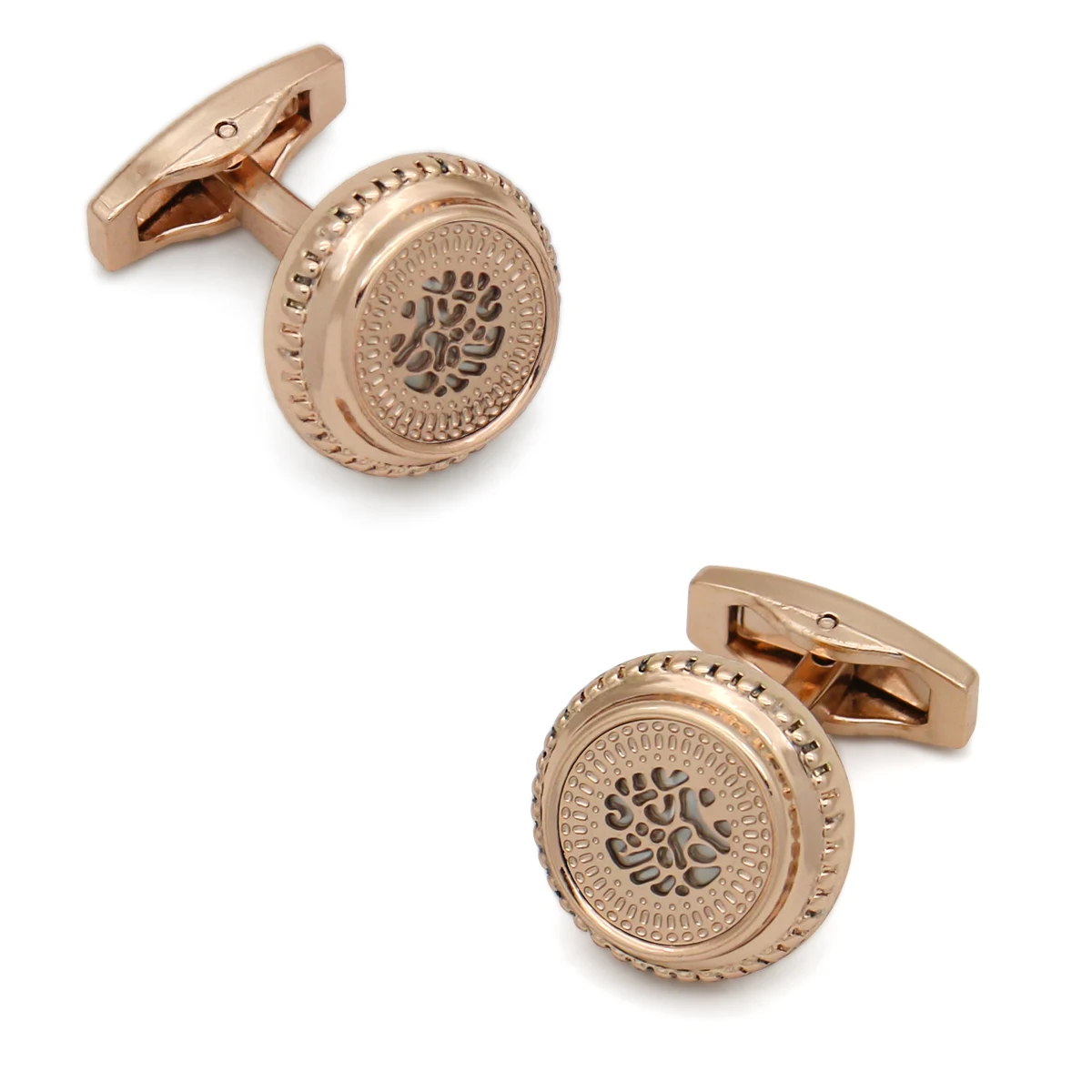 Wedding Cufflinks for Men Groom Come with Box Nice Gift Jewelry Round Hollow Out Pattern Rose Gold Luxury Cuff Links
Wedding Cufflinks for Men Groom Come with Box Nice Gift Jewelry Round Hollow Out Pattern Rose Gold Luxury Cuff Links