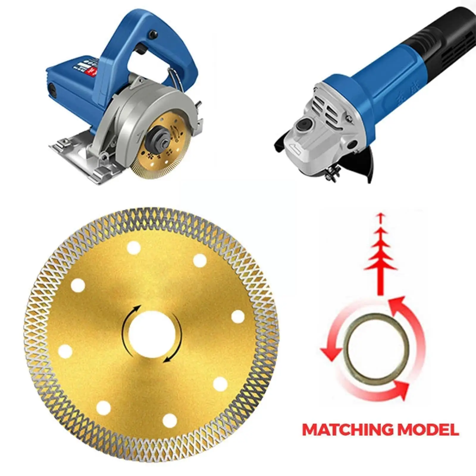 1PC Tile Cutting Disc 110mm Dry Cut Diamond Saw Blade For Cutting Marble Bricks Ceramic Tile Granite Angle Grinder Cutting D4S2
1PC Tile Cutting Disc 110mm Dry Cut Diamond Saw Blade For Cutting Marble Bricks Ceramic Tile Granite Angle Grinder Cutting D4S2