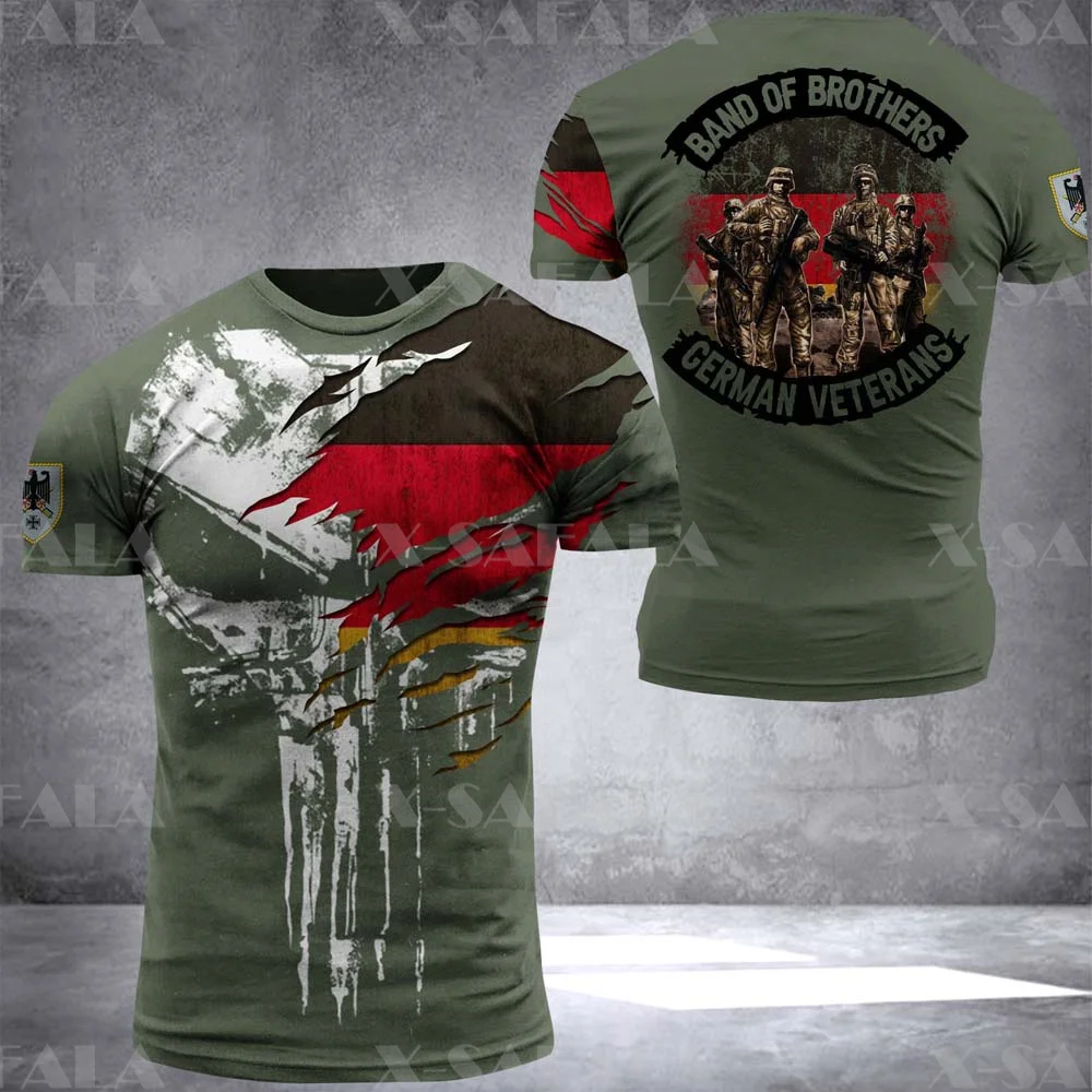 Футболка с 3D-принтом немецкого солдата-армии-ветерана флага страны Германии, Высококачественная Летняя мужская и женская Повседневная фут... 
Футболка с 3D-принтом немецкого солдата-армии-ветерана флага страны Германии, Высококачественная Летняя мужская и женская Повседневная фут...