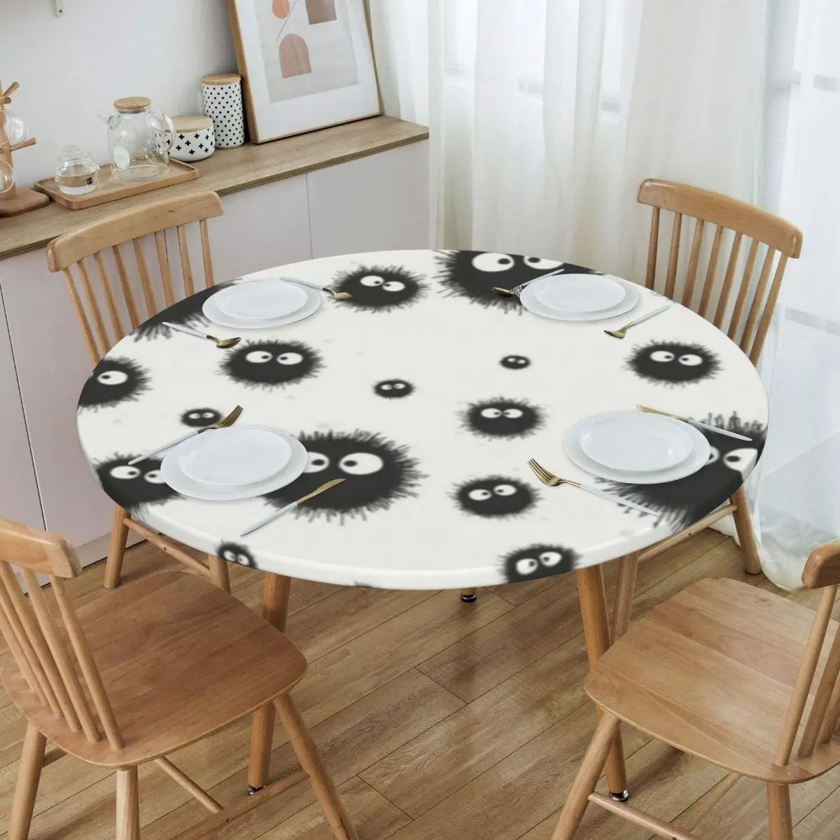 Swarthy Totoro Soot Sprites Tablecloth Round Elastic Waterproof Ghibli Neighbor Totoro Table Cover Cloth for Dining Room
Swarthy Totoro Soot Sprites Tablecloth Round Elastic Waterproof Ghibli Neighbor Totoro Table Cover Cloth for Dining Room