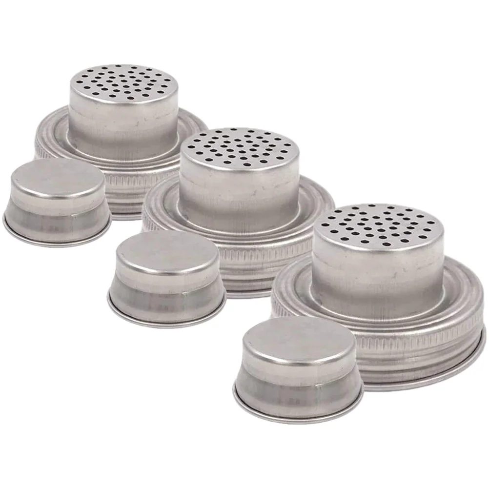 Shaker Lids Cap Lid Cover Mouth Wide Bottle Cocktail Stainless Steel Mix Salt Sugar Pepper Seasonings Spout Pour Flour Peppers
Shaker Lids Cap Lid Cover Mouth Wide Bottle Cocktail Stainless Steel Mix Salt Sugar Pepper Seasonings Spout Pour Flour Peppers
