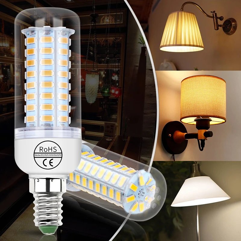 5730 SMD LED Bulb E27 Corn Lamp E14 Light GU10 Lampada LED Chandelier For Home Energy Saving B22 Bombilla No Flashing G9 Ampoule
5730 SMD LED Bulb E27 Corn Lamp E14 Light GU10 Lampada LED Chandelier For Home Energy Saving B22 Bombilla No Flashing G9 Ampoule