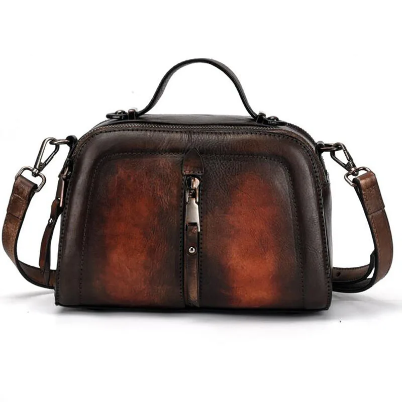 new Women Bag Cowhide Vintage Crossbody Top Handle Bags for Female hand Rub color Tote Handbag Crossbody Shoulder Messenger Bag
new Women Bag Cowhide Vintage Crossbody Top Handle Bags for Female hand Rub color Tote Handbag Crossbody Shoulder Messenger Bag