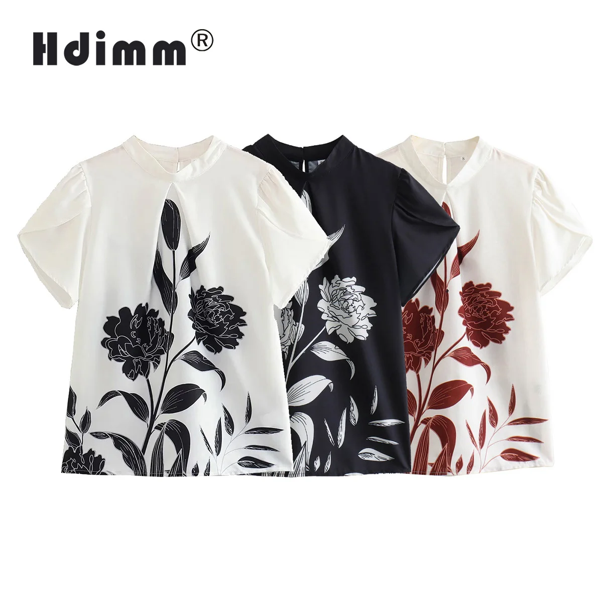 HDIMM Fashion Women's T-shirt 2023 Summer Floral Short Sleeve Tee Tops Female Casual Elegant Chic Shirts
HDIMM Fashion Women's T-shirt 2023 Summer Floral Short Sleeve Tee Tops Female Casual Elegant Chic Shirts