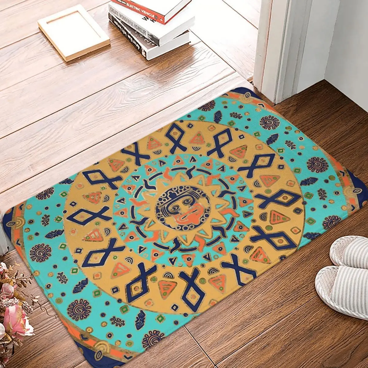 Mayan Aztec Calendar Bath Mat Sun And Glyphs Doormat Living Room Carpet Outdoor Rug Home Decor
Mayan Aztec Calendar Bath Mat Sun And Glyphs Doormat Living Room Carpet Outdoor Rug Home Decor