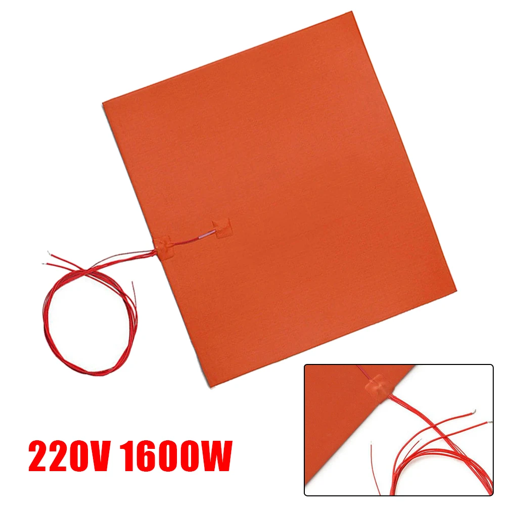 Engine Oil Tank Silicone Heater Pad 450*450mm 220V 1600W Silicone Heater Mat Pad For Printer Heated Bed Mat For Printer Hot Bed
Engine Oil Tank Silicone Heater Pad 450*450mm 220V 1600W Silicone Heater Mat Pad For Printer Heated Bed Mat For Printer Hot Bed