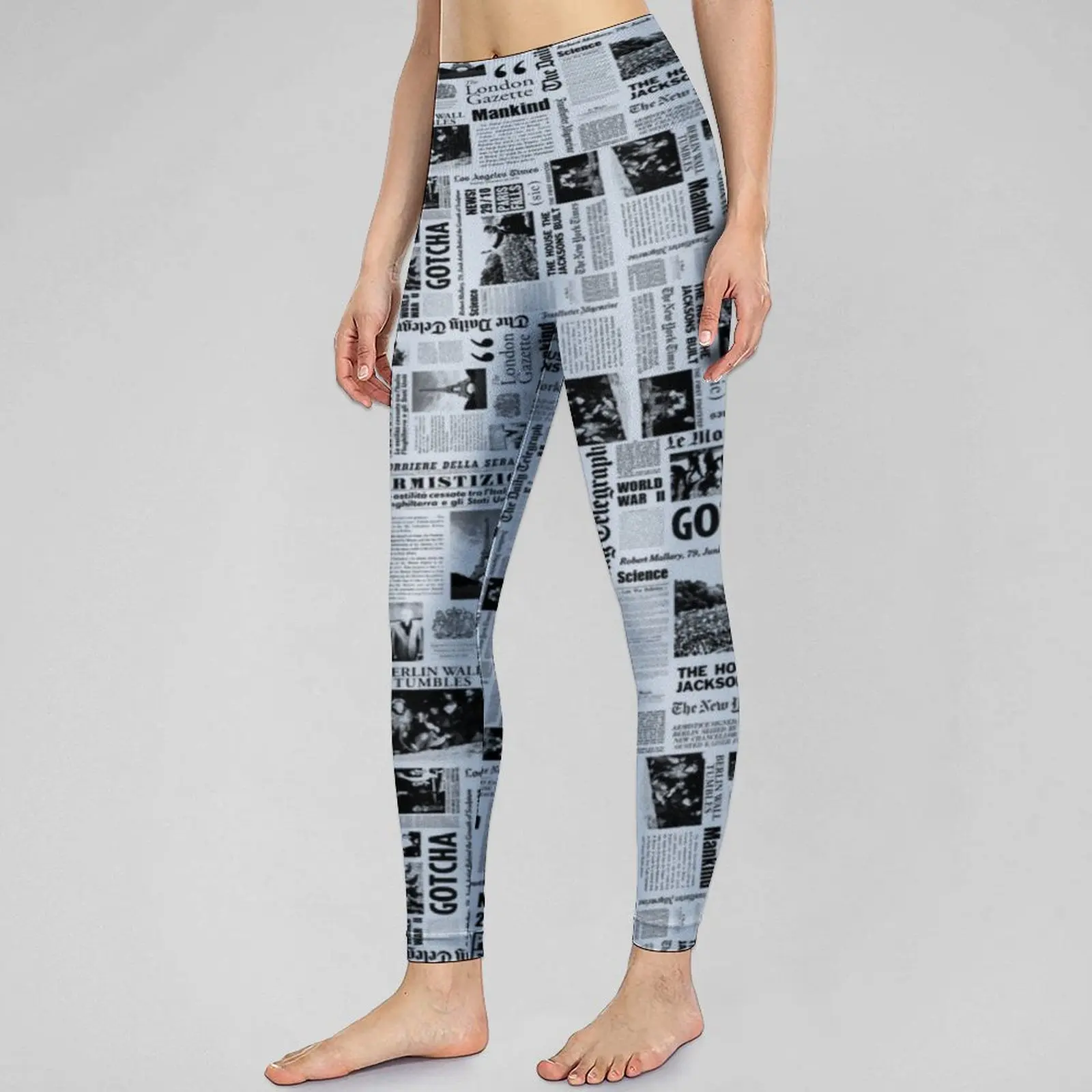 Vintage Newspaper Seamless Leggings Black White Gym Yoga Pants Women Sexy Vintage Leggins Elastic Sport Legging
Vintage Newspaper Seamless Leggings Black White Gym Yoga Pants Women Sexy Vintage Leggins Elastic Sport Legging