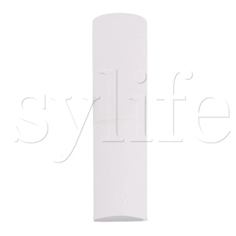 70mm Length White Plastic Beginner Alto Saxophone Reeds Hardness 2.5 
70mm Length White Plastic Beginner Alto Saxophone Reeds Hardness 2.5