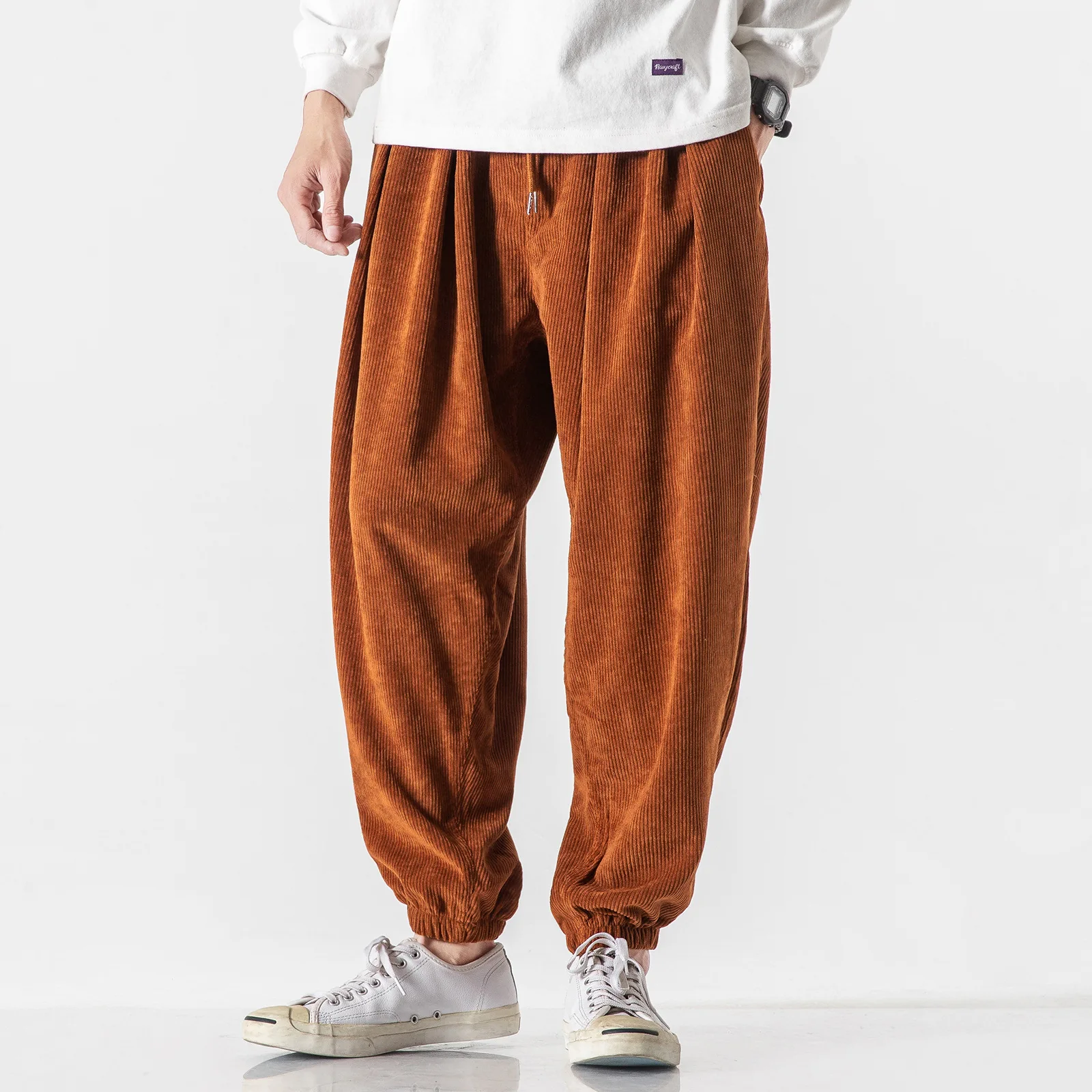 Spring Autum New Men Loose Corduroy Harlan Pant Casual Male Youth Vintage Solid Color Lanterns Trousers Elastic Waist Home Wear
Spring Autum New Men Loose Corduroy Harlan Pant Casual Male Youth Vintage Solid Color Lanterns Trousers Elastic Waist Home Wear
