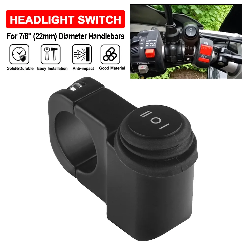 12V 7/8'' 22MM Diameter Motorcycle Switch Scooter ATV Handlebar Headlight ON/OFF Switch Turn Signal For Lighting Aluminum Alloy
12V 7/8'' 22MM Diameter Motorcycle Switch Scooter ATV Handlebar Headlight ON/OFF Switch Turn Signal For Lighting Aluminum Alloy