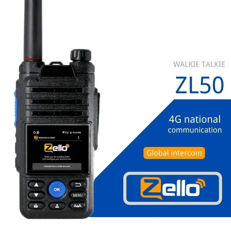Рация ZL50 Zello, 4g, с Sim-картой, Wi-Fi, Bluetooth 
Рация ZL50 Zello, 4g, с Sim-картой, Wi-Fi, Bluetooth