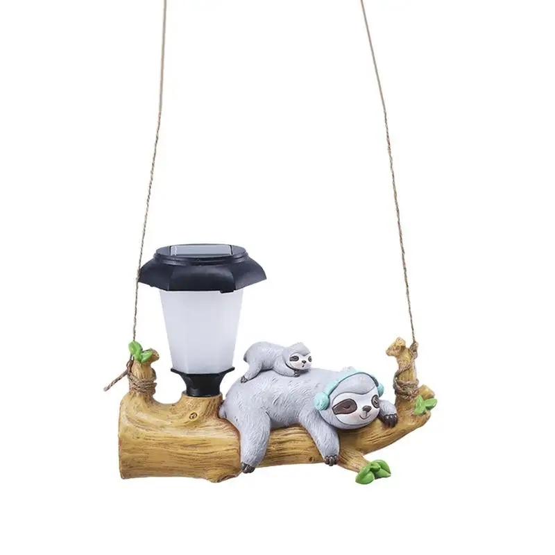 

Solar Lamp Cartoon Animal Statue Squirrel Sloth LED Garden Lights Creative Waterproof Lamp For Tree Patio Courtyard Outdoor
