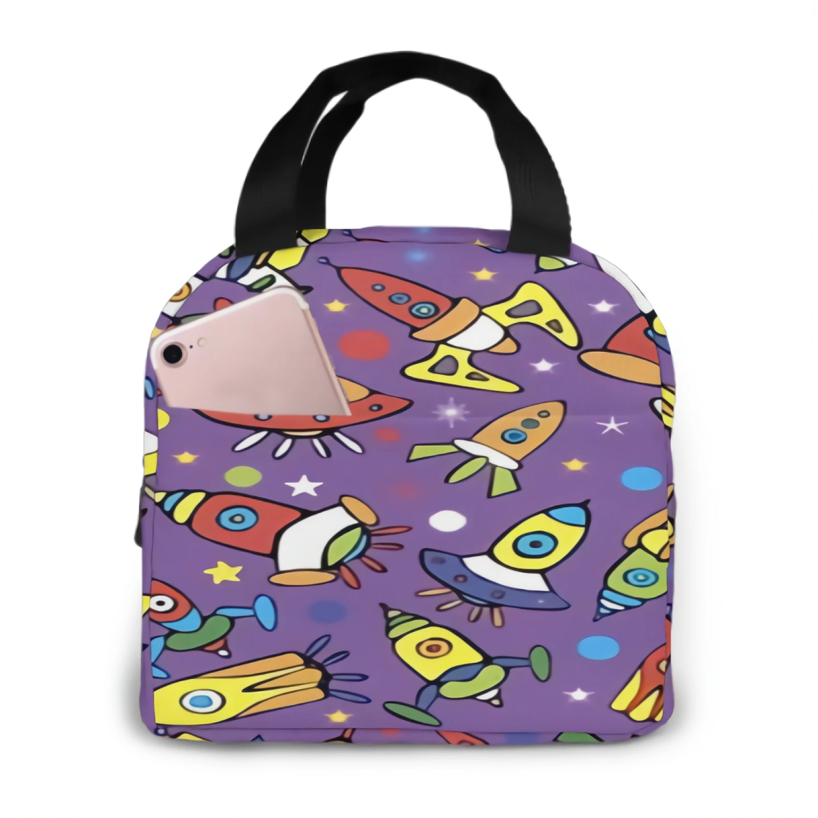 Space Pattern Lunch Box with Adjustable Shoulder Strap Reusable Zipper Cooler Tote Bag for Work,Picnic,Camping
Space Pattern Lunch Box with Adjustable Shoulder Strap Reusable Zipper Cooler Tote Bag for Work,Picnic,Camping