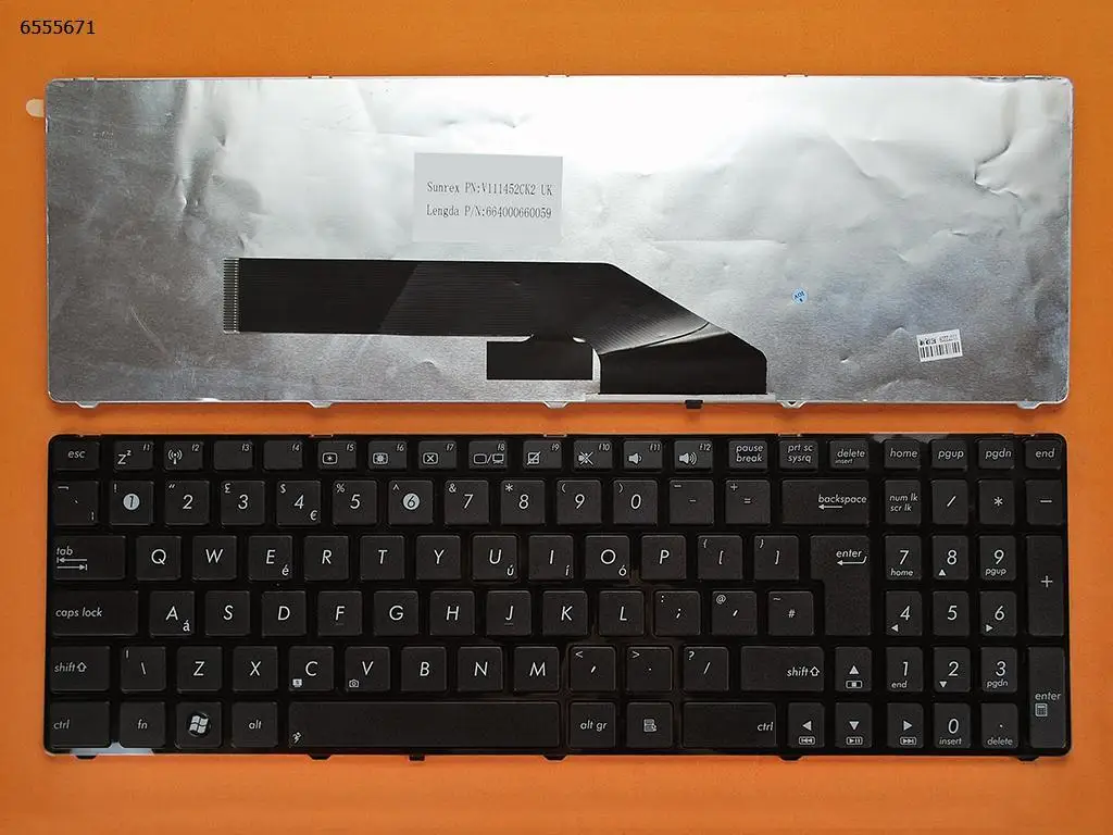UK Laptop Keyboard for ASUS X66I X66IC K60I K60IJ K60IL K60IN K61 K61IC K62 K62F P50 P50IJ X5DAB X5DAD X5DAF GLOSSY FRAME BLACK 
UK Laptop Keyboard for ASUS X66I X66IC K60I K60IJ K60IL K60IN K61 K61IC K62 K62F P50 P50IJ X5DAB X5DAD X5DAF GLOSSY FRAME BLACK
