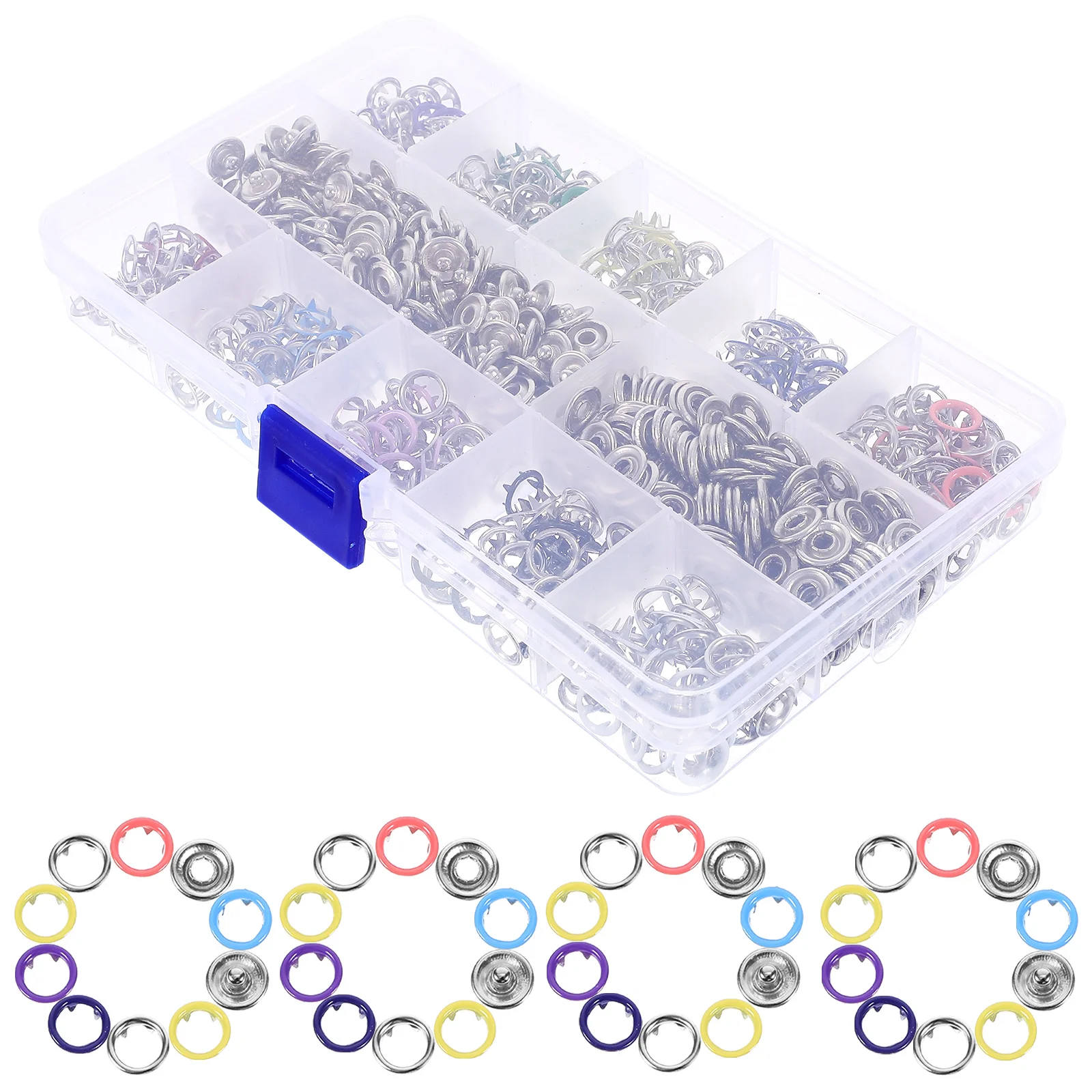 200 Pcs Clothing Buttons Snap Clothes Kit Jeans Stainless Steel Metal Baby Kits
200 Pcs Clothing Buttons Snap Clothes Kit Jeans Stainless Steel Metal Baby Kits