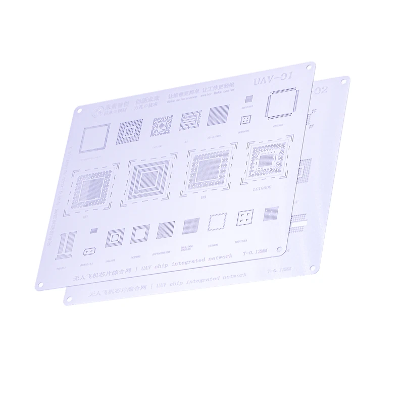 Mijing UVA-01 UVA-02 Universal BGA Reballing Stencil UVA Chip Integrated Network 0.12MM CPU IC Chip Tin Planting Soldering net
Mijing UVA-01 UVA-02 Universal BGA Reballing Stencil UVA Chip Integrated Network 0.12MM CPU IC Chip Tin Planting Soldering net