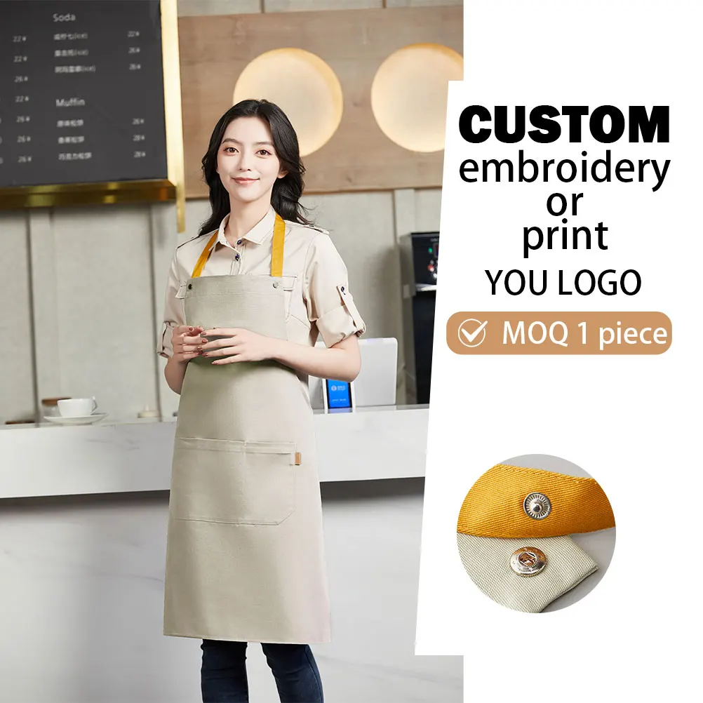 Custom Hotel Waiter Apron Wear-Resistant Work Apron Women Kitchen Apron Chef Apron For Men Printed Or Embroidered Logo Apron
Custom Hotel Waiter Apron Wear-Resistant Work Apron Women Kitchen Apron Chef Apron For Men Printed Or Embroidered Logo Apron