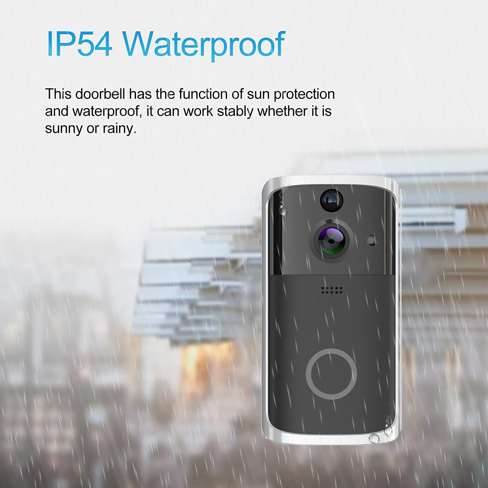 Tuya Video Door Bell Wifi Wireless Doorbell Smart Camera Door Phone Intercom with Motion Detection Waterproof for Home
Tuya Video Door Bell Wifi Wireless Doorbell Smart Camera Door Phone Intercom with Motion Detection Waterproof for Home
