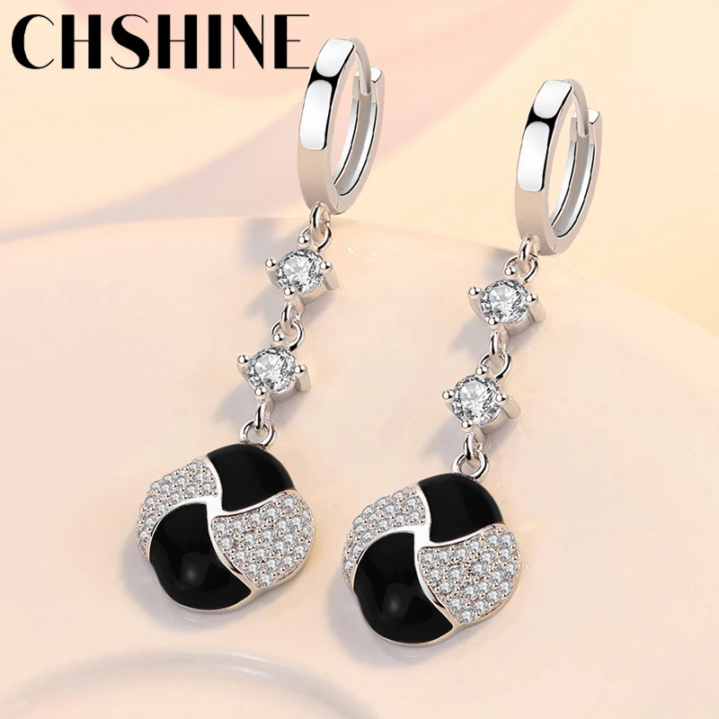 CHSHINE 925 Sterling Silver Rotary Windmill Zircon Earrings For Lady Lovers Fashion Banquet Party Jewelry
CHSHINE 925 Sterling Silver Rotary Windmill Zircon Earrings For Lady Lovers Fashion Banquet Party Jewelry