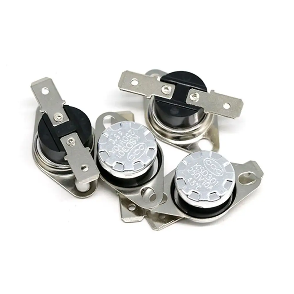 10PCS Safe Fuse Professional Thermal Control Normal Open Temperature Switch KSD301 Bimetal Thermostat
10PCS Safe Fuse Professional Thermal Control Normal Open Temperature Switch KSD301 Bimetal Thermostat