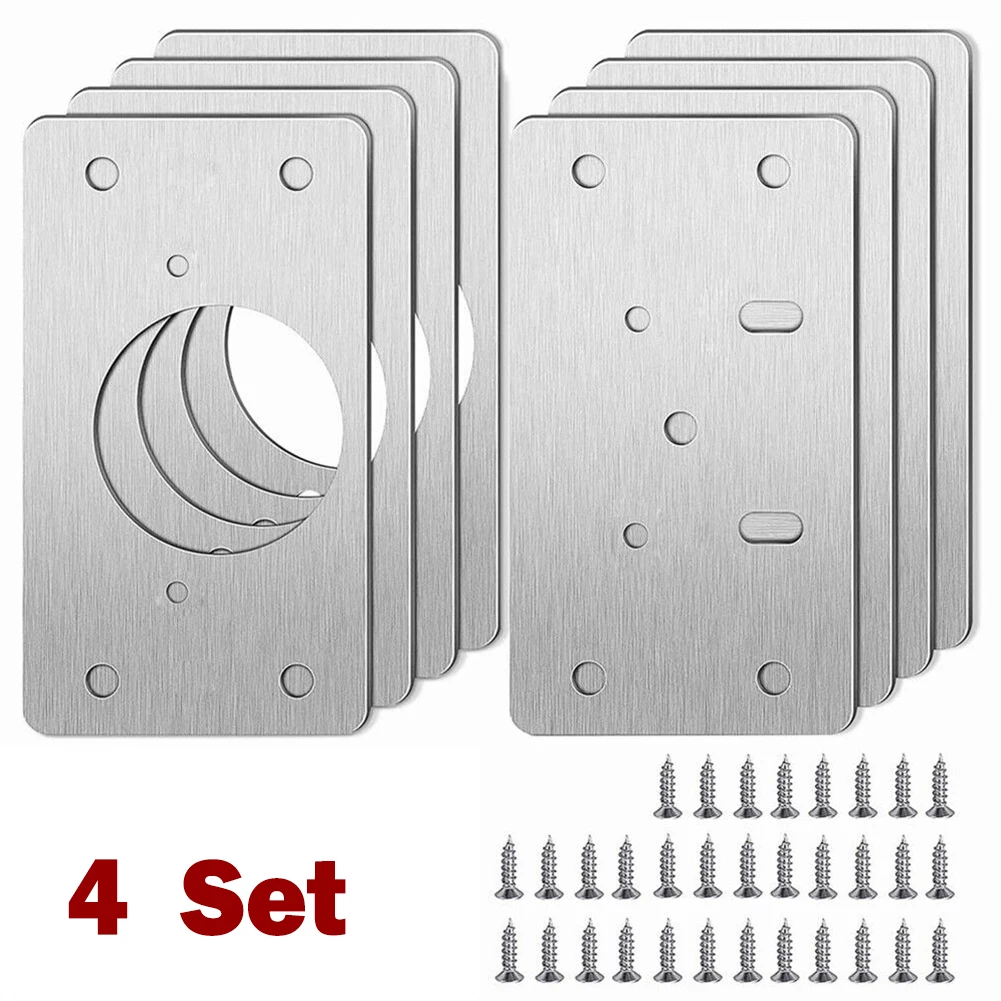 4/10Pair Hinge Repair Plate Cabinet Furniture Door Panel Repair Plate Close Hinges Stainless Steel Household Hardware Hinge
4/10Pair Hinge Repair Plate Cabinet Furniture Door Panel Repair Plate Close Hinges Stainless Steel Household Hardware Hinge